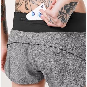 Lululemon Speed Up Lined Running Short Heather